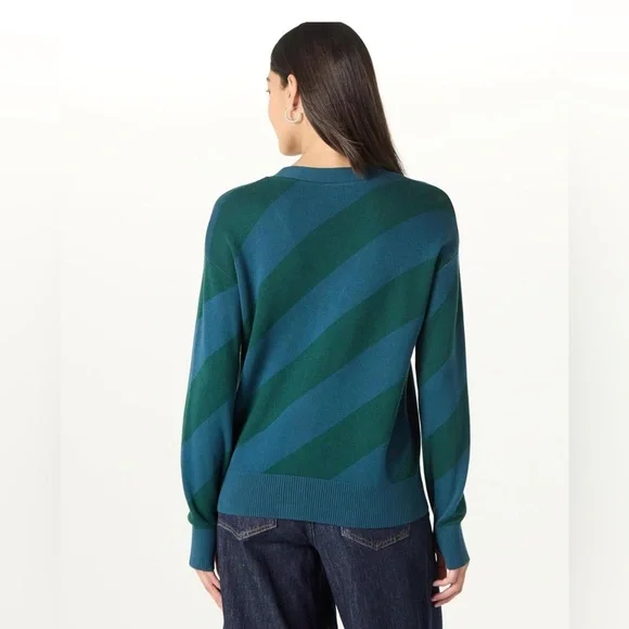 The Drop Women’s Legion Blue/Rain Forest Cardigan by @takkunda, L, NWT - Picture 2 of 4